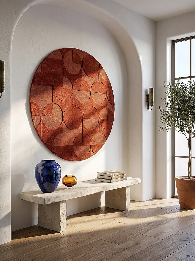 Wollteppich Geometrisches-Design, naturfarben NOAH