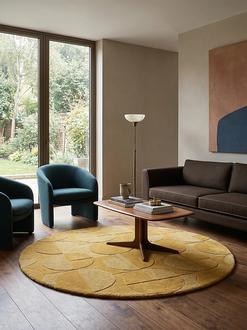 Wollteppich Geometrisches-Design, naturfarben NOAH