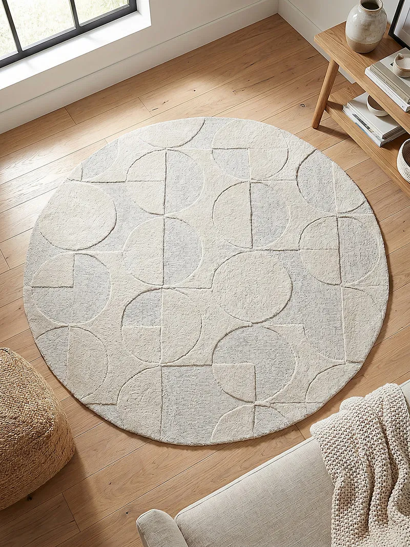 Wollteppich Geometrisches-Design, naturfarben NOAH