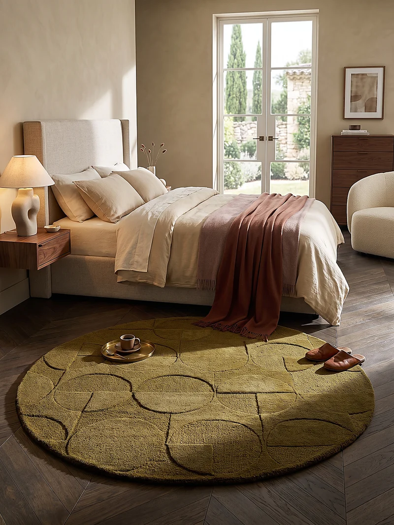 Wollteppich Geometrisches-Design, naturfarben NOAH