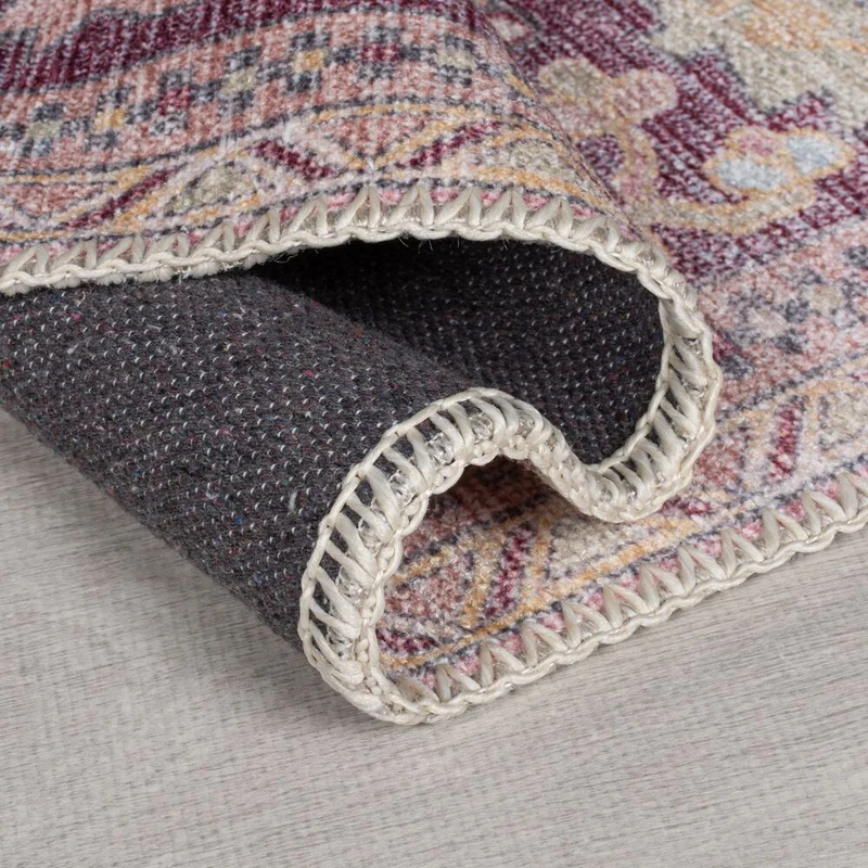 Waschbarer Flachgewebe-Teppich Vintage · 80 % recycelte Mischfasern