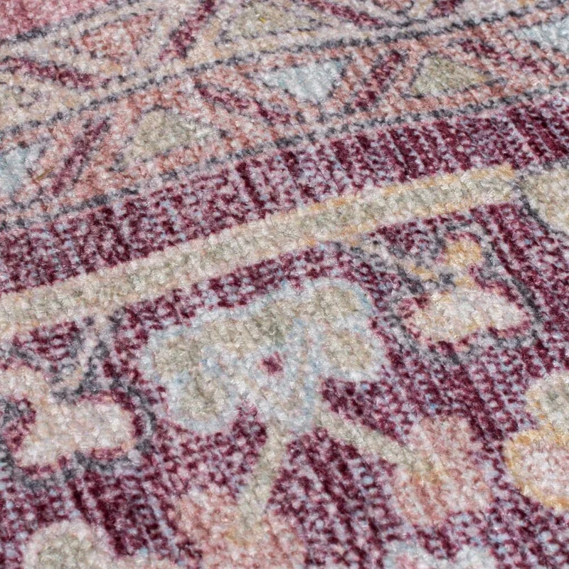 Waschbarer Flachgewebe-Teppich Vintage · 80 % recycelte Mischfasern