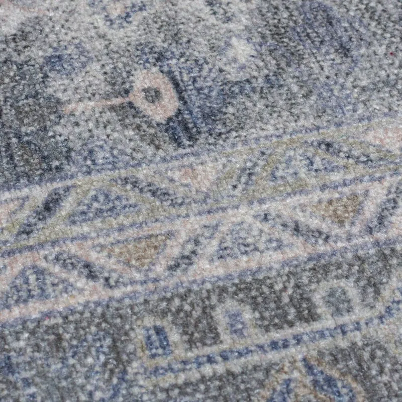 Waschbarer Flachgewebe-Teppich Vintage · 80 % recycelte Mischfasern