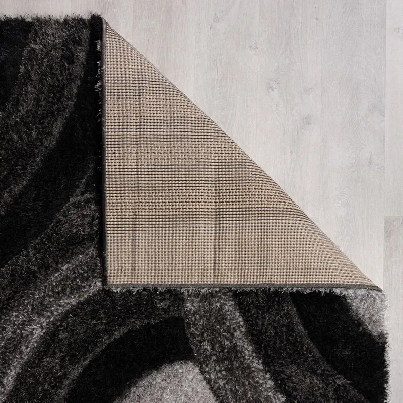 Hochflor-Teppich Wellenrelief · 100 % recyceltes Polyester · 40 mm