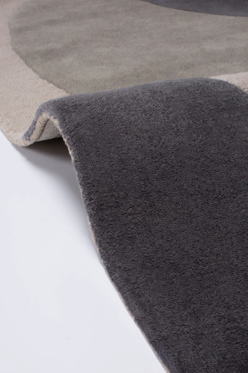 Wollteppich Abstrakt-Design · 100 % Wolle · 8 mm Kurzflor
