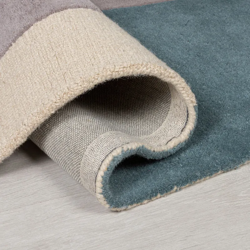 Wollteppich Abstrakt-Design · 100 % Wolle · 8 mm Kurzflor