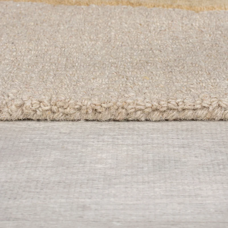 Wollteppich Abstrakt-Design · 100 % Wolle · 8 mm Kurzflor