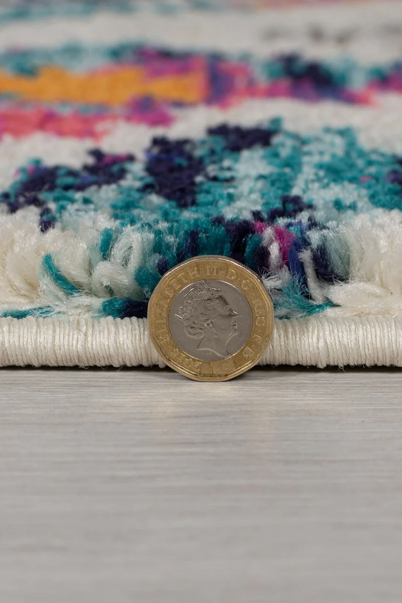 Hochflor-Teppich Berber-Farbakzente · 100 % Polypropylen · 20 mm
