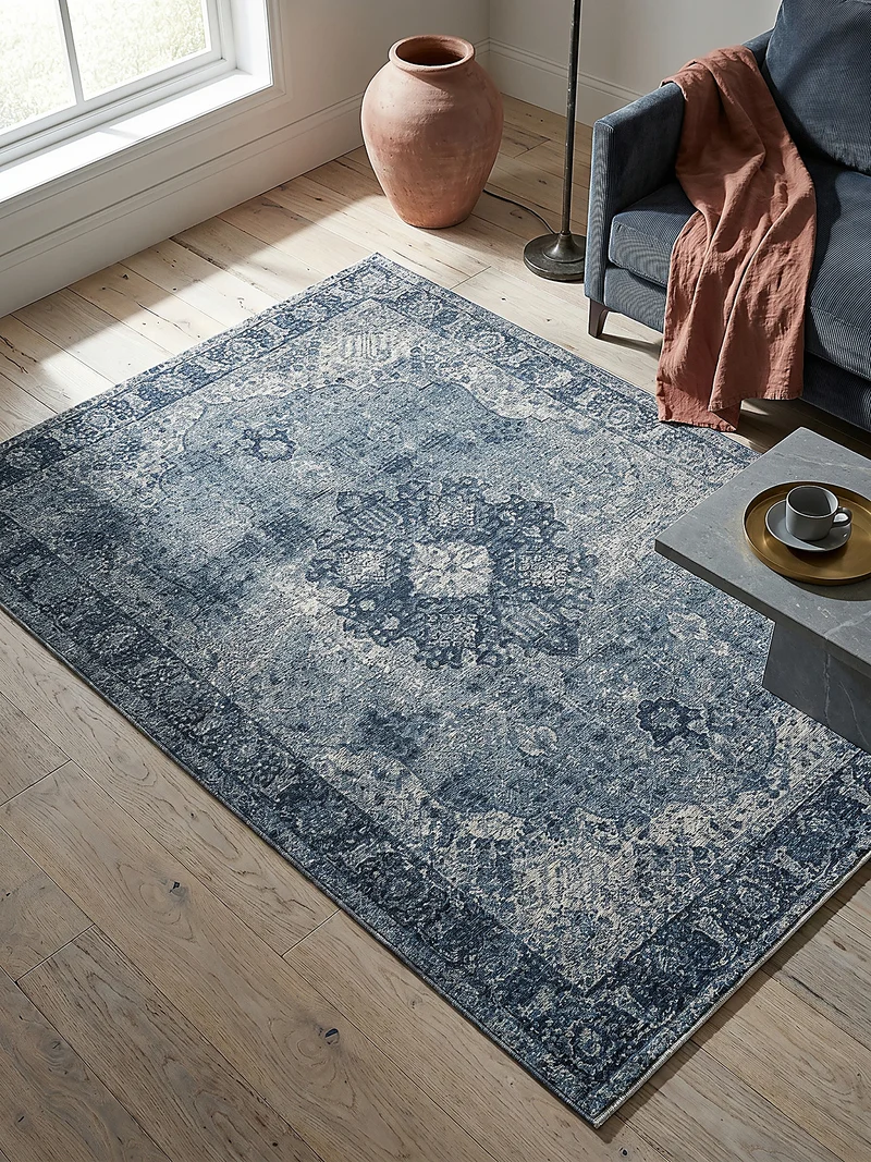 Flachgewebe-Teppich antik-orientalisch · 45 % Acryl · Vintage