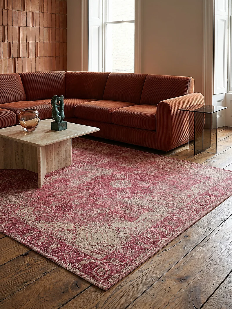 Flachgewebe-Teppich antik-orientalisch · 45 % Acryl · Vintage