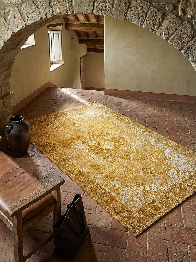 Flachgewebe-Teppich antik-orientalisch · 45 % Acryl · Vintage