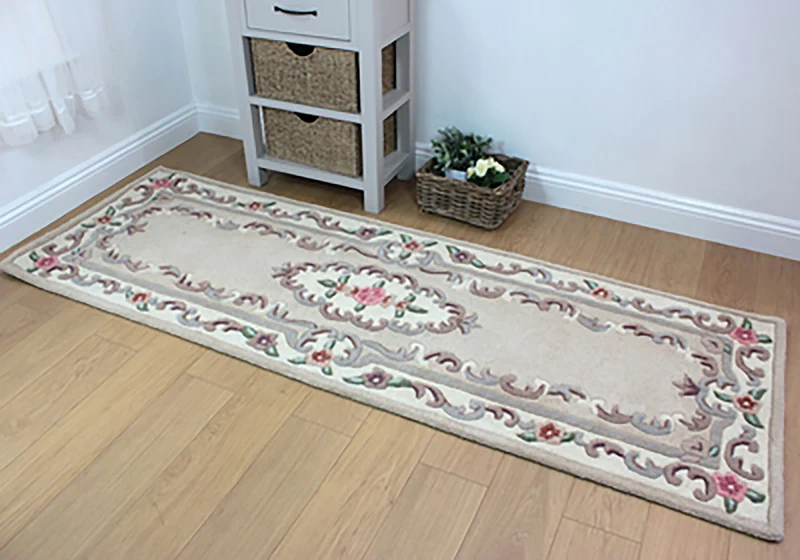 Wollteppich Aubusson-Muster handgeknüpft