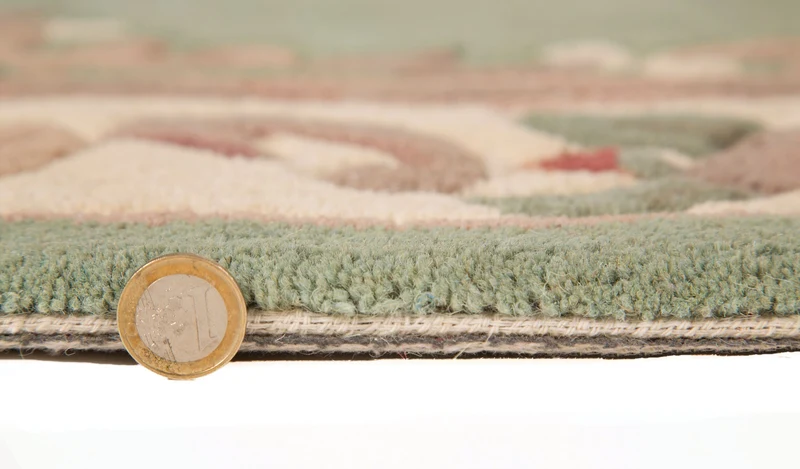 Wollteppich Aubusson-Muster handgeknüpft