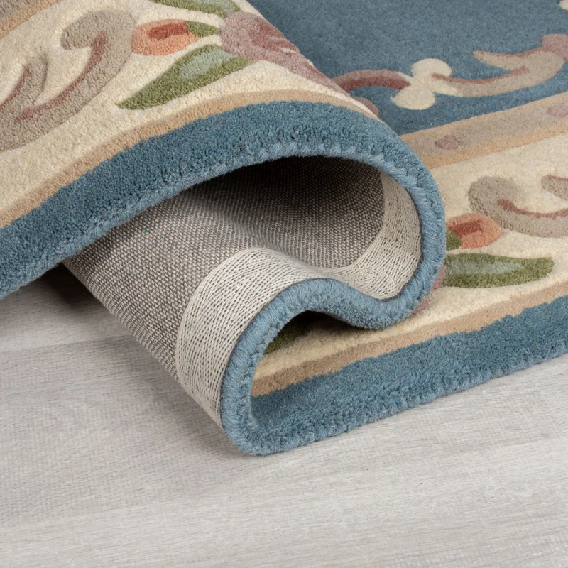 Wollteppich Aubusson-Muster handgeknüpft