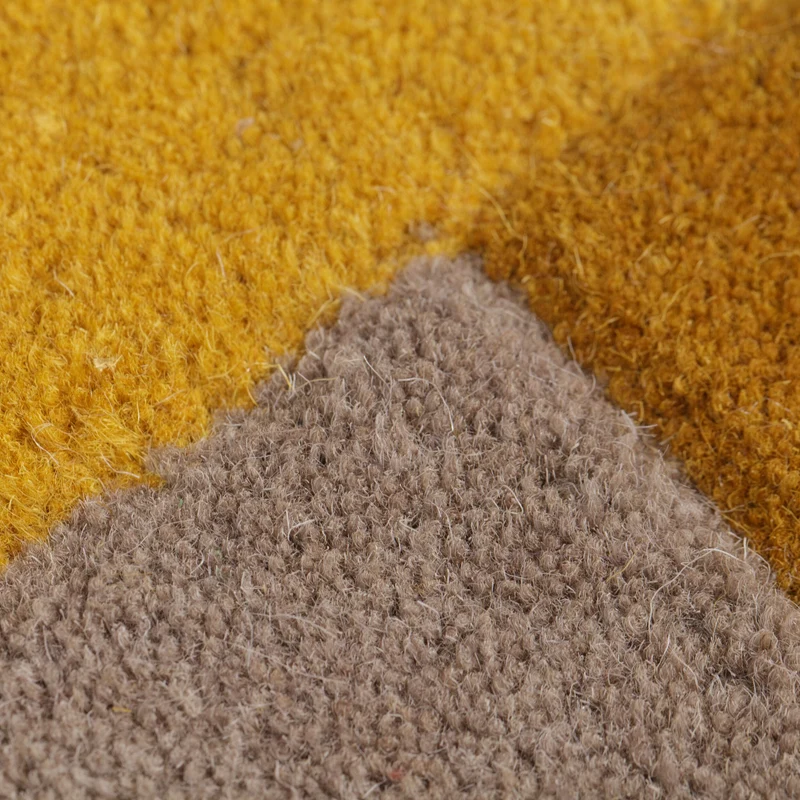 Wollteppich Cut-Out-Geometrie · 100 % Wolle · 10 mm Kurzflor