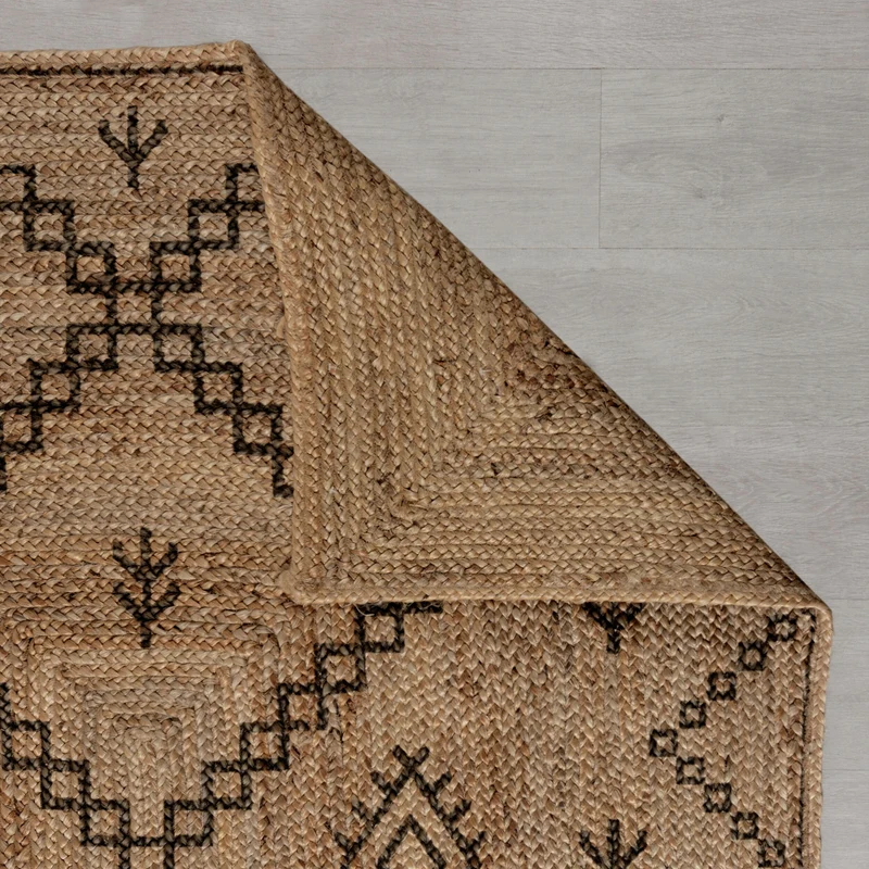 Teppich Jute handgewebt geometrisch PAUL