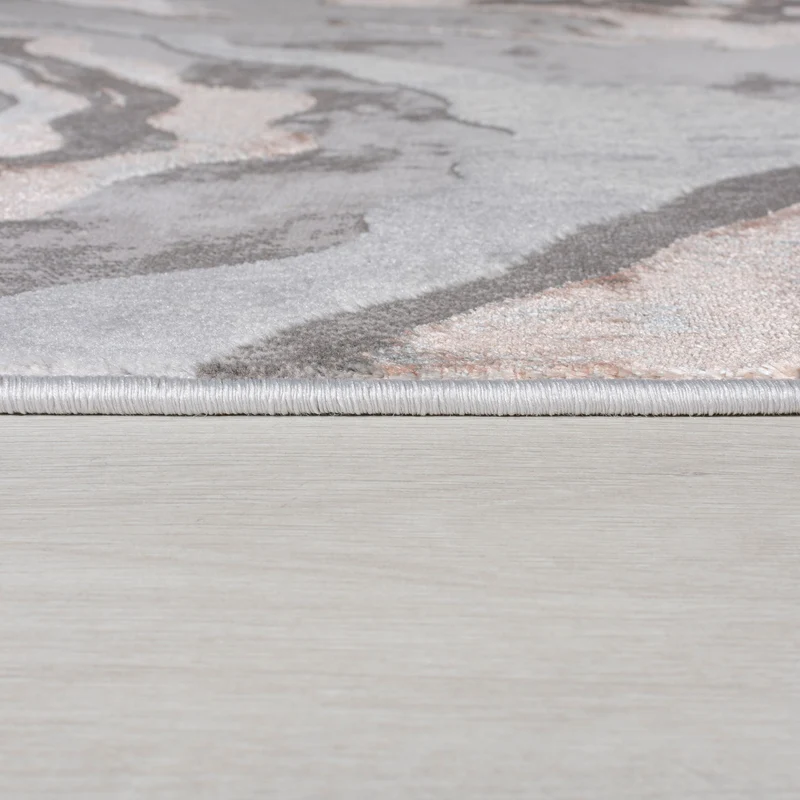 Teppich abstrakte Marmoroptik · 60 % Polypropylen · 12 mm Mittelflor