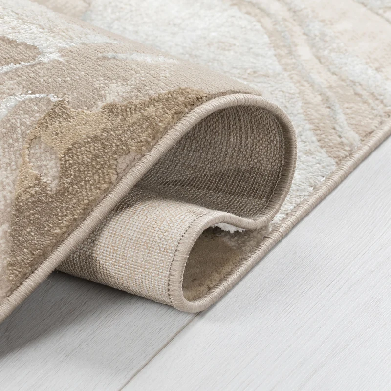 Teppich abstrakte Marmoroptik · 60 % Polypropylen · 12 mm Mittelflor