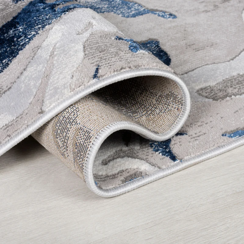 Teppich abstrakte Marmoroptik · 60 % Polypropylen · 12 mm Mittelflor