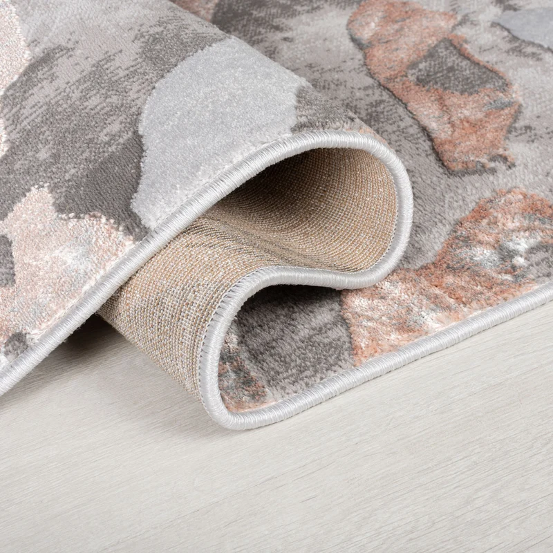 Teppich abstrakte Marmoroptik · 60 % Polypropylen · 12 mm Mittelflor