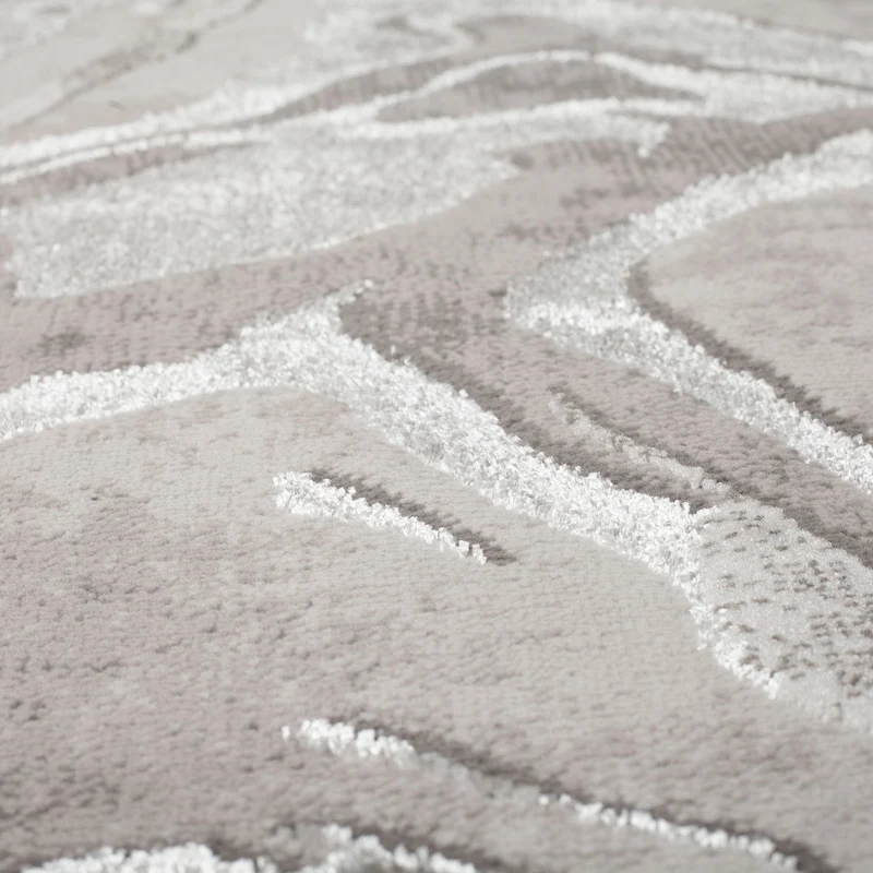 Teppich abstrakte Marmoroptik · 60 % Polypropylen · 12 mm Mittelflor