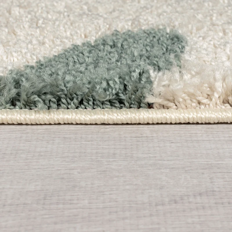 Shaggy-Teppich mit Linienmuster · 30 mm Flor · Multi