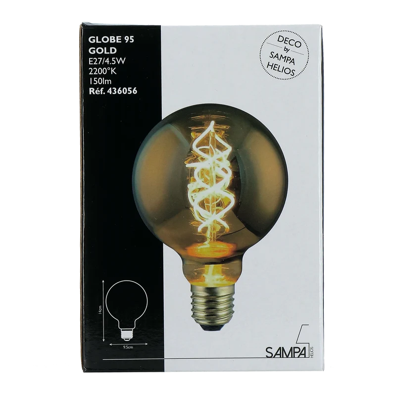 LED GLOBE G95 GOLD E27 15W 1800K