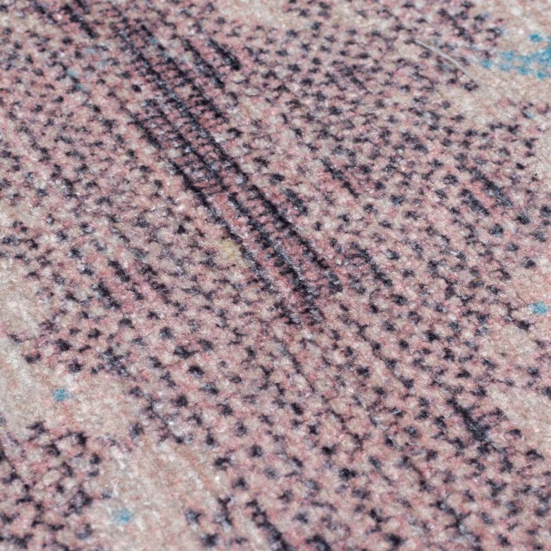 Teppich maschinenwaschbar Vintage-Abstrakt, recycelt