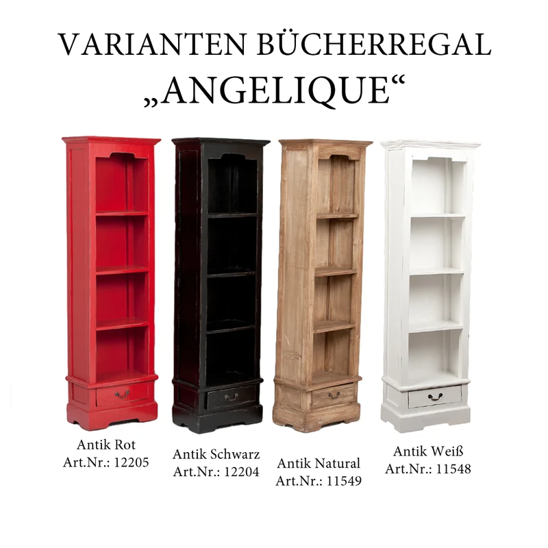 Bücherregal ANGELIQUE Antik Natural ca. B56cm