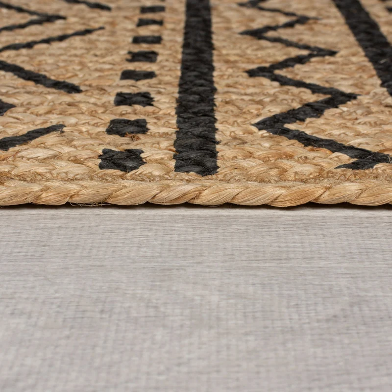 Teppich Jute handgewebt geometrisch SCOTT