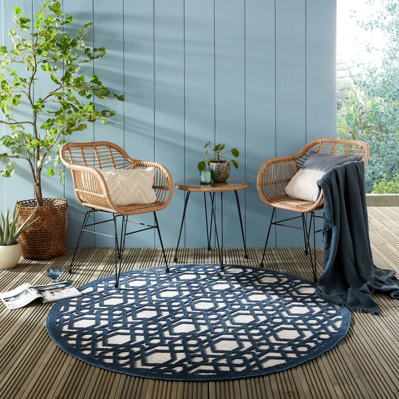 Outdoor-Teppich Marokkanisches-Mosaik, winterfest LIAM