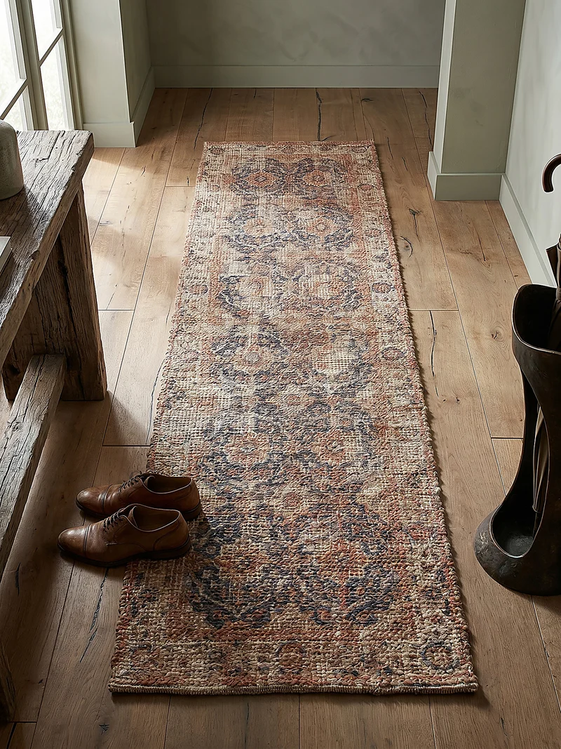 Teppich Jute Vintage-Design, handgewebt