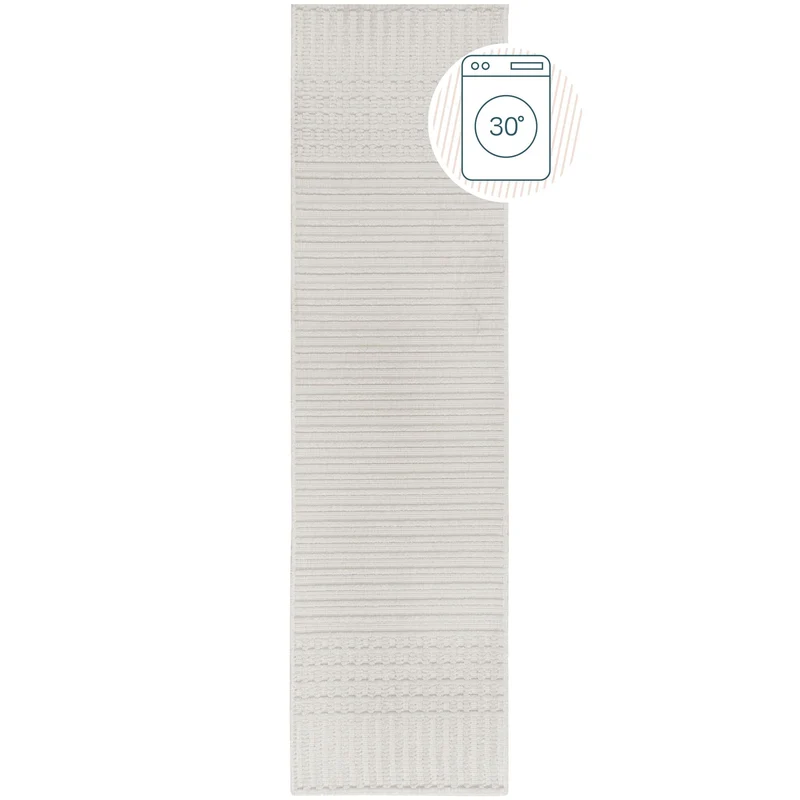 Teppich maschinenwaschbar Streifen-Design IAN