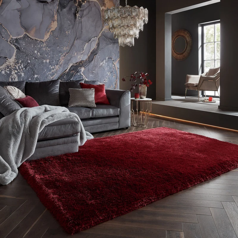 Teppich Hochflor Modern-Design, superweich