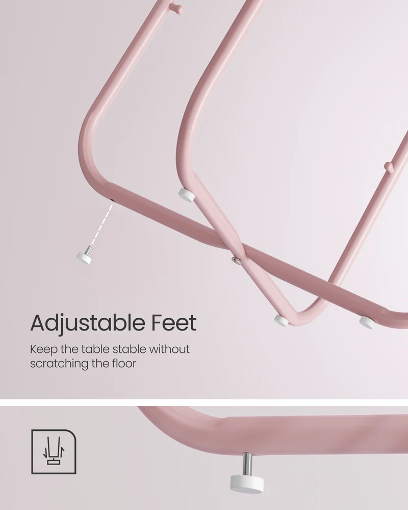 Small Side Table with Storage Round End Tables Living Room Side Tables for Small Spaces Bedroom Jelly Pink and Cream White