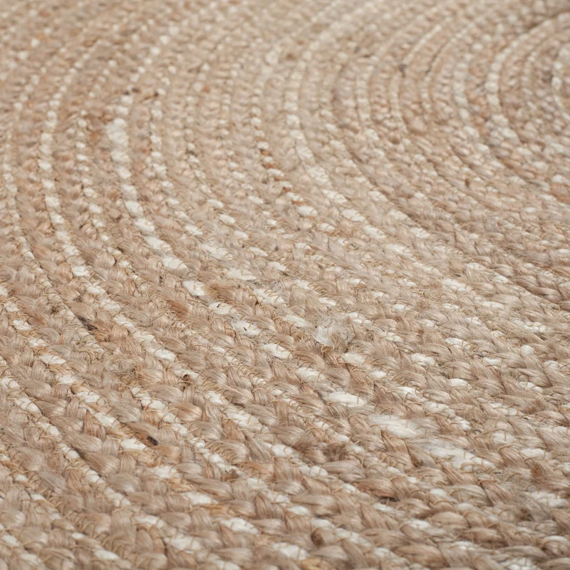 Teppich Jute in Naturtönen, handgewebt
