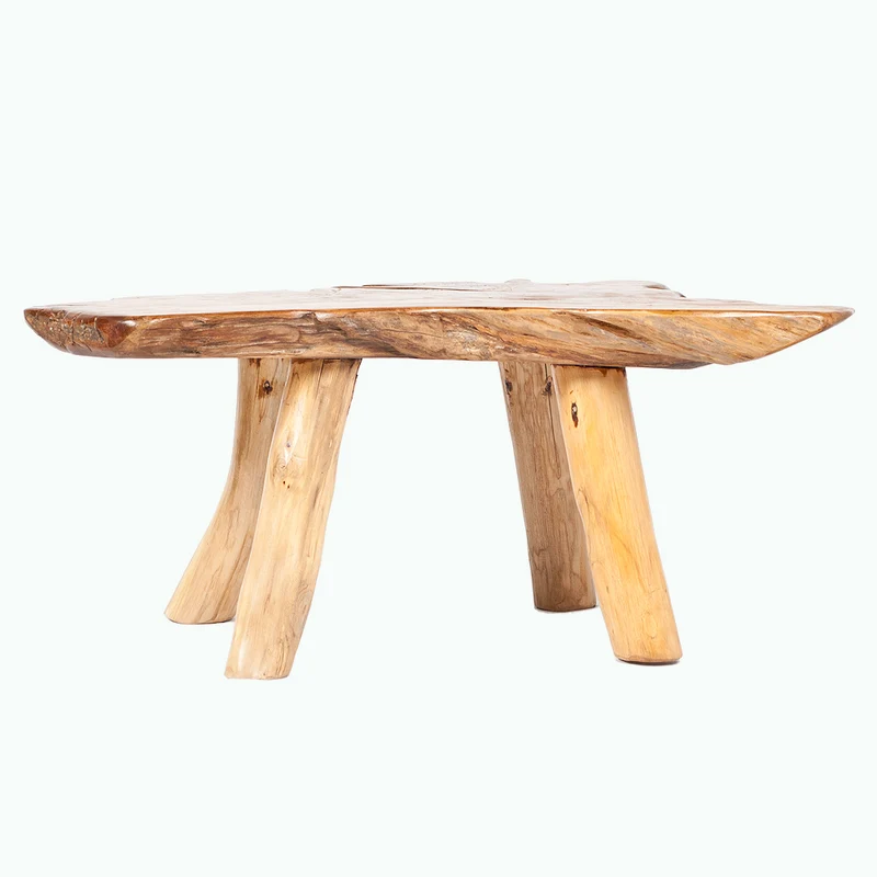Einzigartiger Teak Couchtisch PRIMITIV ca.120cm Wurzelholz