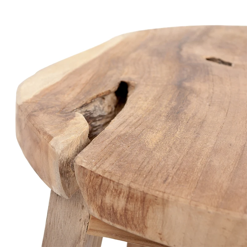 Teak Hocker FREDDY ca. H45cm Natural