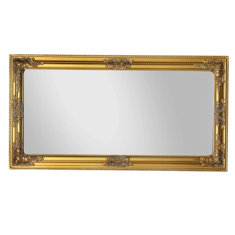 Eleganter Barock Spiegel BESSA 120x60cm gold-antik Holzrahmen