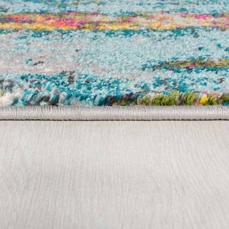 Teppich Abstrakt-Design, handgewebt, bunt ABSTRACTION