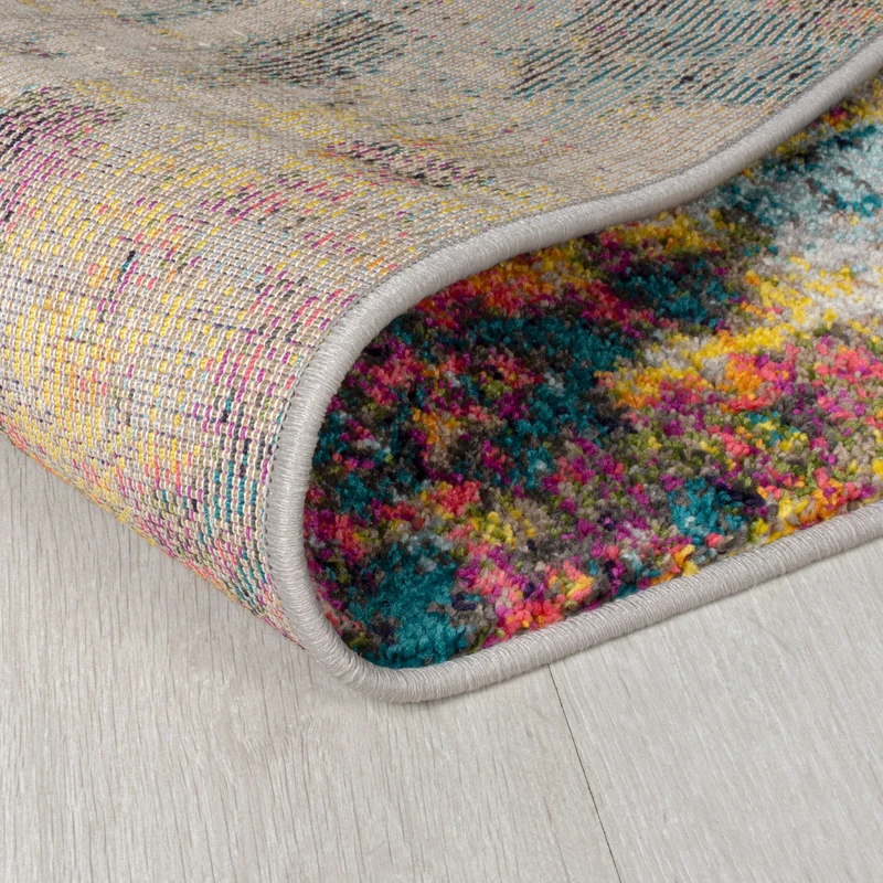 Teppich Abstrakt-Design, handgewebt, bunt ABSTRACTION
