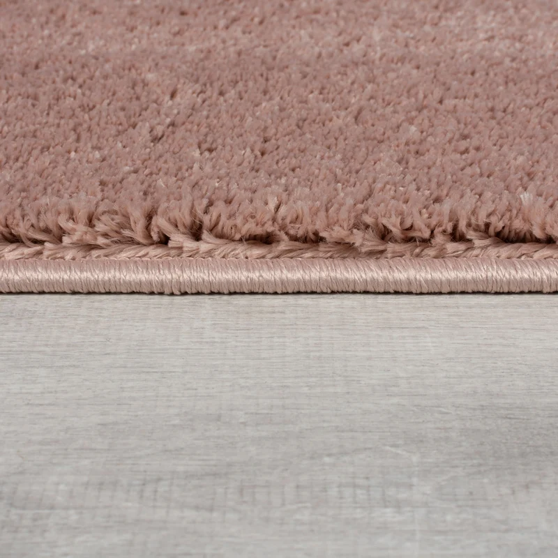 Teppich samtweich Uni-Muster 100% recycelt, 18 mm Flor