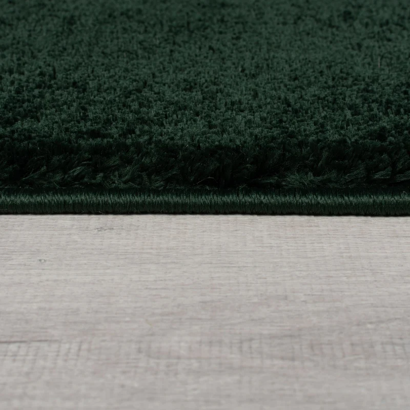 Teppich samtweich Uni-Muster 100% recycelt, 18 mm Flor