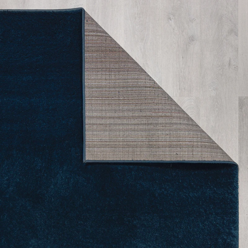 Teppich samtweich Uni-Muster 100% recycelt, 18 mm Flor