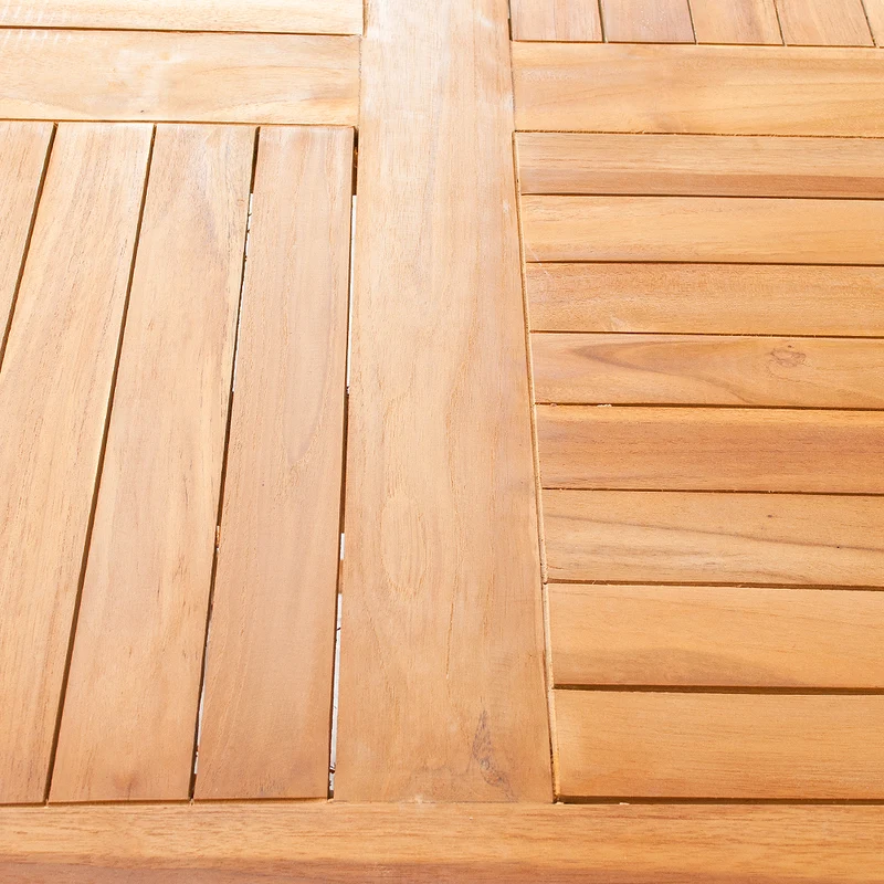 Teak Gartentisch KURSI klappbar ca. D100cm Esstisch