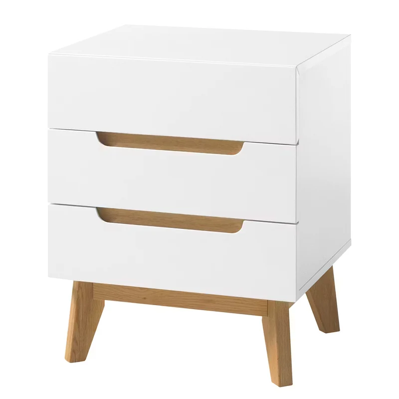 Nachttisch Nachtkommode Kommode +Schubkasten +Holzfüße +Eiche Dekorelemte +Neu auf Lager