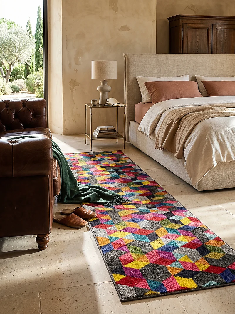 Designteppich Geometrie-Mix · 100 % Polypropylen · 11 mm Mittelflor
