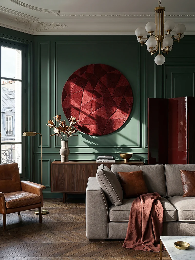 Wollteppich Scherbenrelief · 100 % Wolle · 10 mm Kurzflor