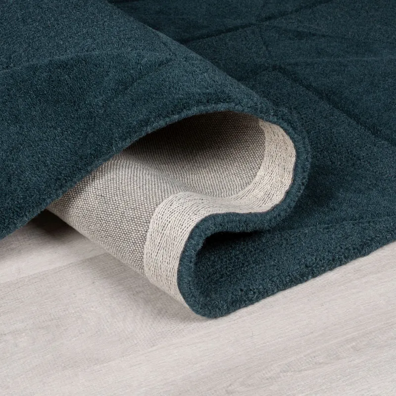 Wollteppich Scherbenrelief · 100 % Wolle · 10 mm Kurzflor