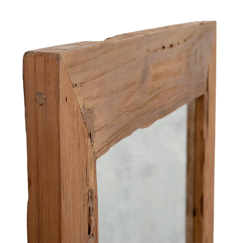Wandspiegel TEAK 130x70cm recyceltes Teak natural Spiegel